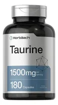 Comprar Taurina Taurine 1500mg 180 Capsulas Pre Workout Entreno