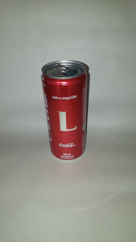 Lata Coca Cola - Letras E Símbolos - L (vazia) 310 Ml