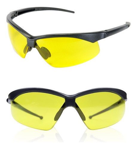 Óculos Bike Ciclismo Esportivo Lentes Amarelas Evolution Cor Amarelo Cor da armação Preto Cor da lente Amarelo