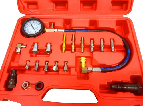 Imagen 2 de 4 de Set Compresometro Motor Diesel Adaptadores 24 Pzs Ruhlmann