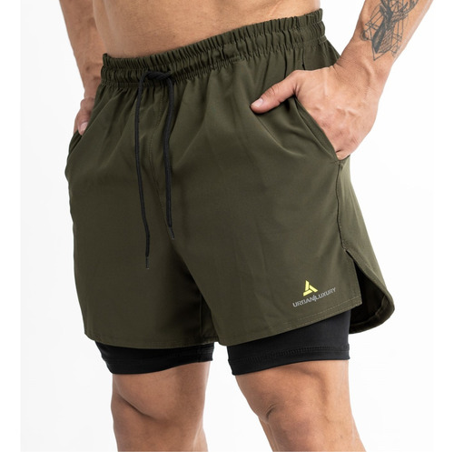 Short Con Calza Urban Luxury Hombre Vde - Shlybccmicro Full