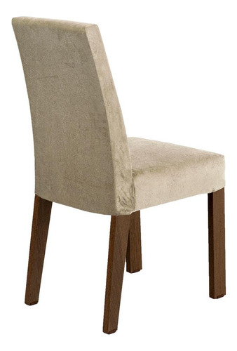 Mesa de comedor de madera con 4 sillas Gisele Madesa Ri, color rústico/imperial