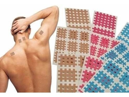 Imagen 3 de 5 de Ares Kinesiology Cross Tape Type A 180 Parches Cintas