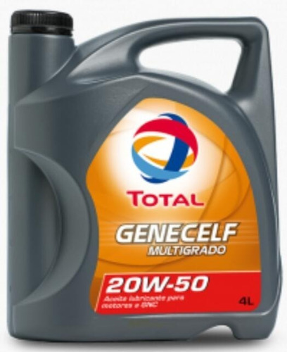 Aceite Total Genecelf Multigrado 20w50 4 Lts (motores A Gnc)