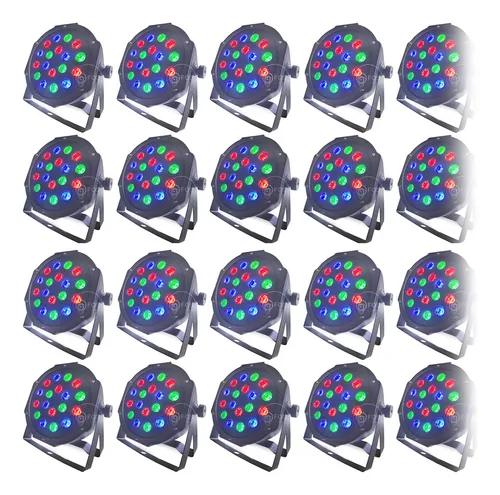comprar 20x Canhão Refletor Par64 Led Bx 470 Cree Rgb Dmx Dj Festas