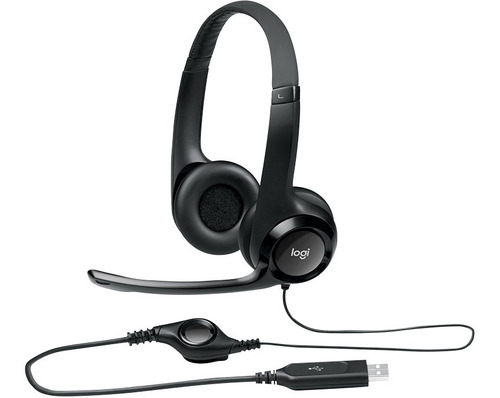 Auriculares Logitech Con Micrófono Usb H390 Para Computadora