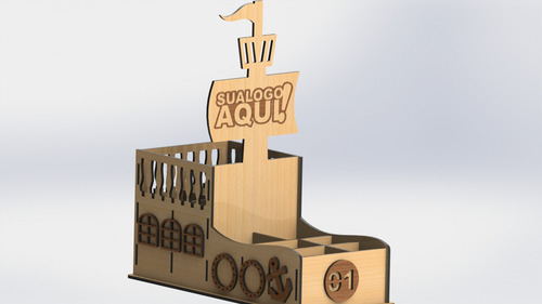 Porta Sachê Barco Numerado Kit 50 Peças