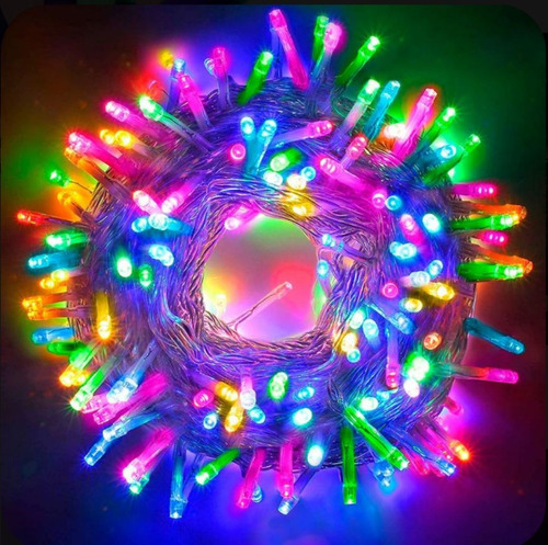 Luces Navidad Led Multicolor Cable Cristal- Universo Mágico-