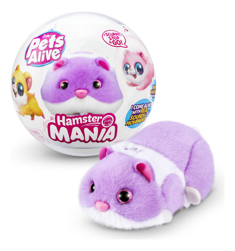 Pets Alive Hamstermania (púrpura) De Zuru Hamster, Electron