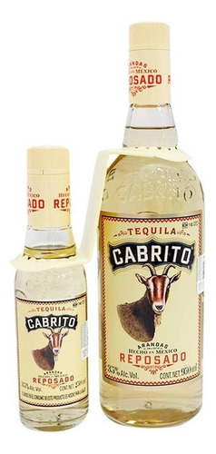 Paquete De 3 Tequila Cabrito Reposado 250 Ml + 750 Ml