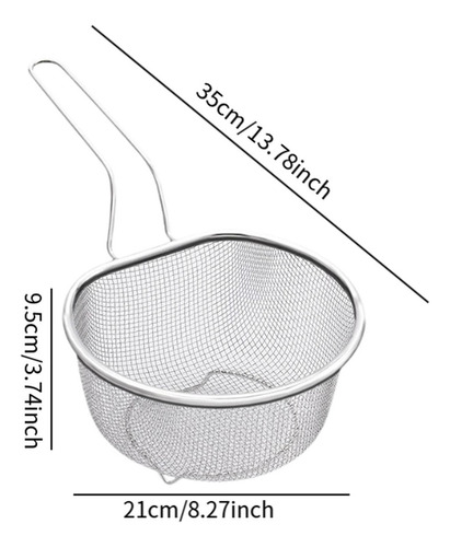M Cesta Para Freír Cesta Para Freír Vajilla Colador De 21 Cm