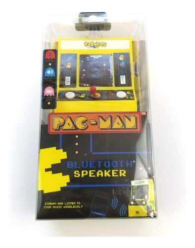 Pacman Sp2- Arcade Retro Altavoz Bluetooth Ligero Y Portát.