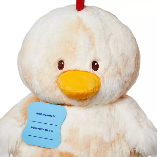 Gigglescape Pollito De Peluche Chicken Stuffed Animal / C Color Crema Y Amarillo