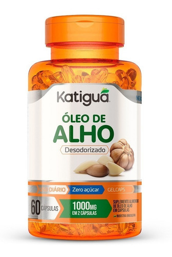 Óleo De Alho 500mg C/ 60 Cápsulas Promoção + Brinde