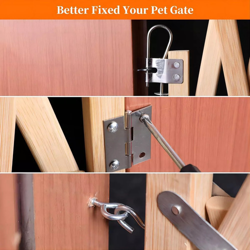 Valla De Madera Extensible Para Perros - 110*48cm