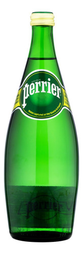 Água mineral Perrier  com gás   garrafa  750 mL  