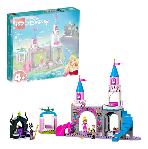 Kit De Construcción Lego Disney Castillo De Aurora 43211 3+