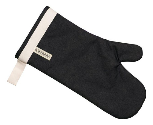 Guantes de cocina Le Creuset de algodón para horno, color negro