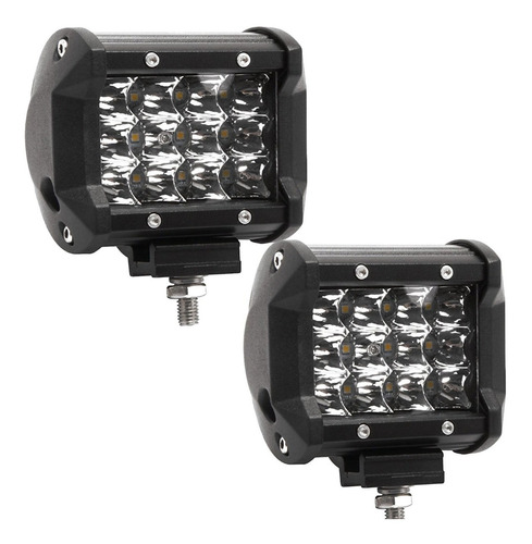 2 Exploradoras 72w Rompe Niebla 12200lm 24 Led Osram 3 Filas