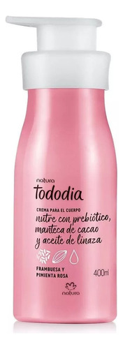 Natura Tododía Crema Corp. Frambuesa Y Pimienta Roja 400ml