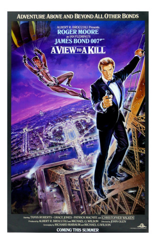 James Bond 007 - A View To A Kill - 1985 - Lámina 45x30 Cm.