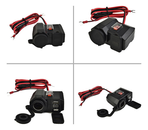 Cargador Usb Para Motocicleta Con Enchufe Dc 5 V 2.1 A