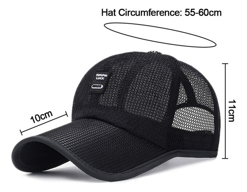 Gorra De Malla Para Mujer Y Hombre, Gorra Transpirable Para