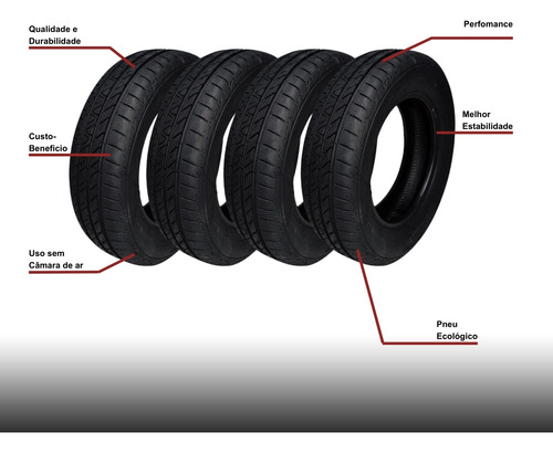 4 Pneus 175/70 R14 Astra Montana Doblo Strada Uno Aro 14