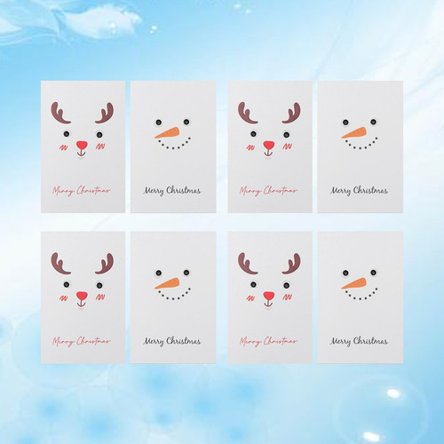 Imagem 7 de 8 de 8pcs Creative Christmas Wish Adorable Gift Paper Saudação Ca