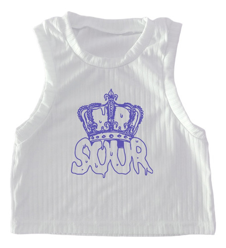 Remera Musculosa Crop Top Morley - Olivia Rodrigo Sour