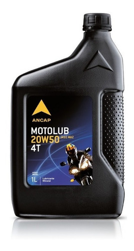 Motolub 4t 20w50 Lubricante Moto Ancap 1 Litro - Tyt
