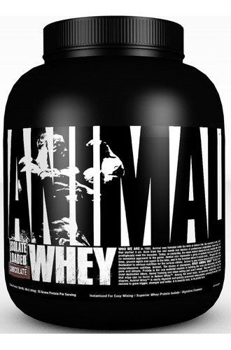 Proteína Animal Whey Universal Choco 4lbs Isolate+concent Sabor Chocolate