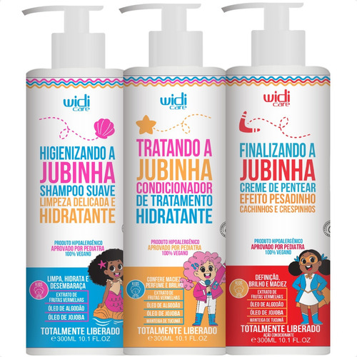 Kit Jubinha Shampoo, Condicionador, Pesadinho - Widi Care