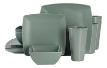 Comprar Vajilla Cuadrada De Melamina Para 4 Personas, Compatible Con