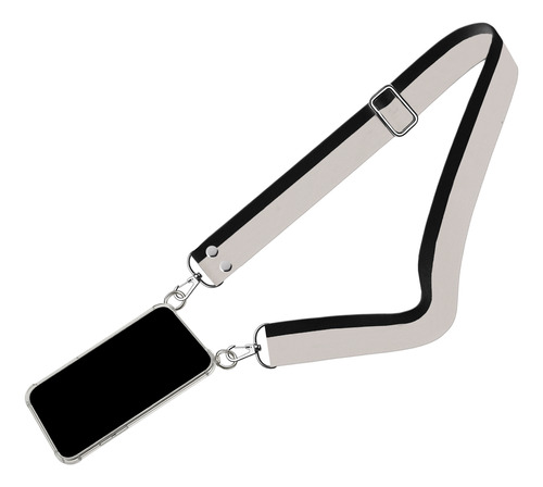 Para Todos Los Iphone 13 Correa Colgante + Funda Reforzada Gris/negro Iphone 13
