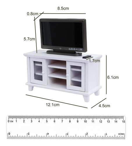 Simulación Gabinete De Tv En Miniatura Soporte De Tv En