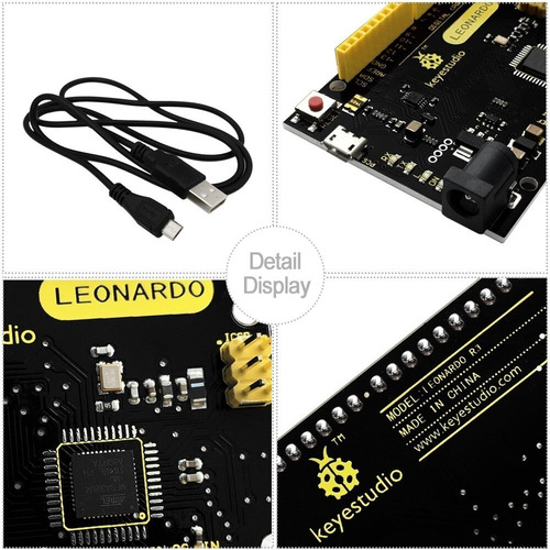 Placa Arduinu Ks0248 Estúdio Leonardo R3 Modulo Board