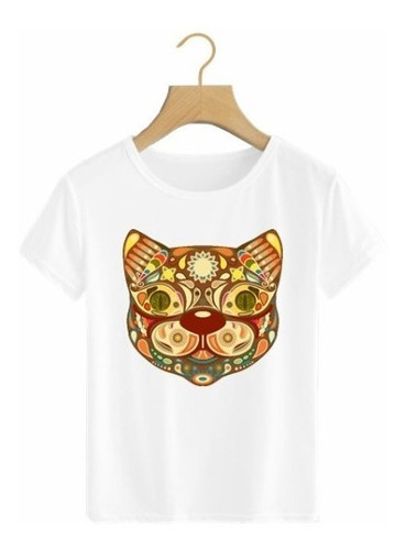 Playera Gato Felino Tribal