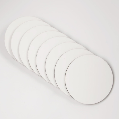 Posavasos Para Sublimar Circular Mdf Blanco 10 Pzs