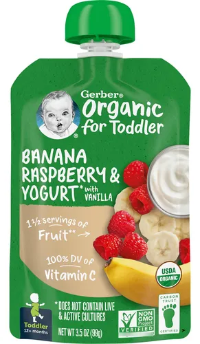 Gerber Bolsas De Comida Orgánica Para Bebés Niños Pequeños