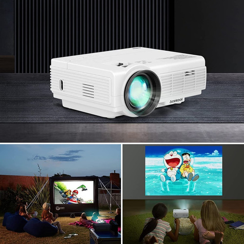 Imagen 9 de 9 de Proyector Acekool Full Hd 1080 6000 Lúmen Max 170'' Hdmi
