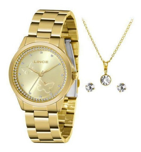 Relógio Lince Feminino Lrgj130lc3kx Dourado