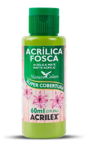 Tinta Acrílica Fosca Acrilex Para Artesanato 60ml - Cores Cor Verde Pistache