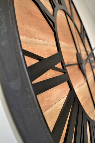 Reloj Grande Vintage 90 Cm- Marca Utila Madera Envejecida