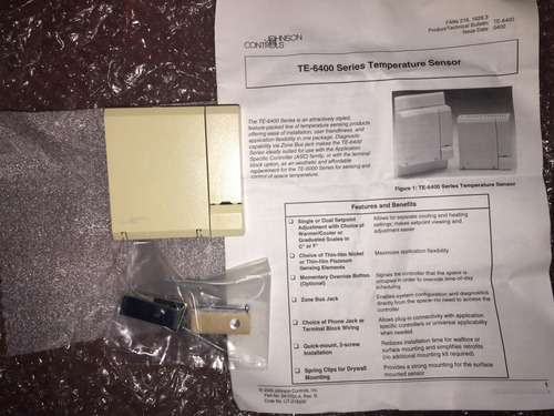 Johnson Controls Te-6420s-1000 Temperature Sensor Ddd