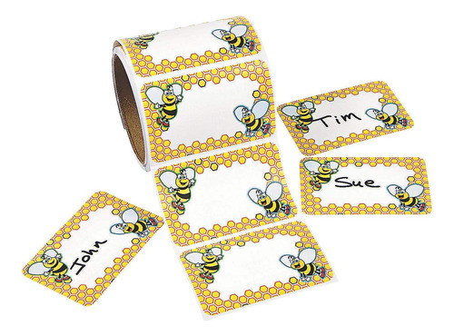Etiquetas De Nombre Bumble Bee (100ct) - 1 Pieza - Acti...