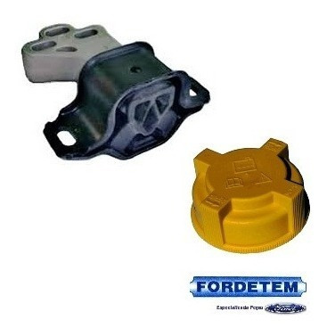 Coxim Motor Direito + Tampa Reservatorio Ford Ka 08 Á 13