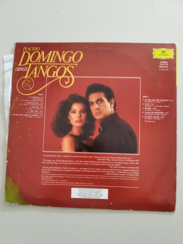 Imagem 2 de 2 de Lp Vinil José Carreras Sings Tango