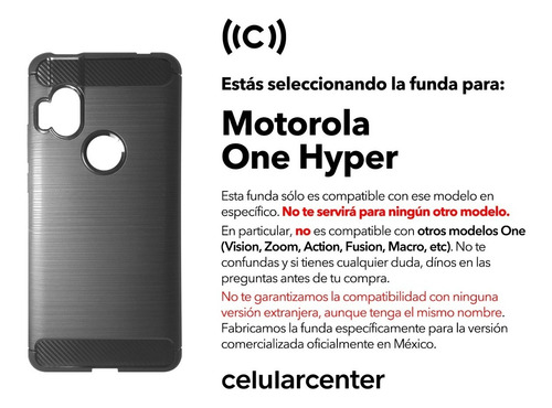Funda Para Motorola One Hyper Case Protector Moto Hiper
