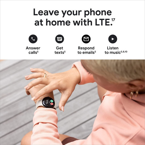 Reloj Google Pixel Watch, Wifi + LTE, color de la carcasa: negro
